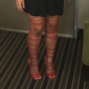 Rihanna thigh high heels